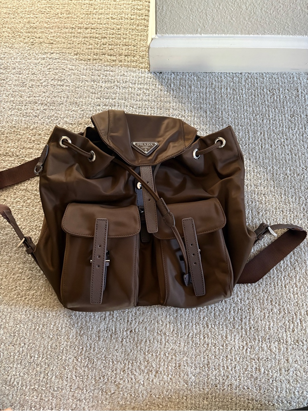 Brown backpack